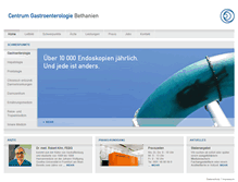 Tablet Screenshot of gastroenterologie-frankfurt.de